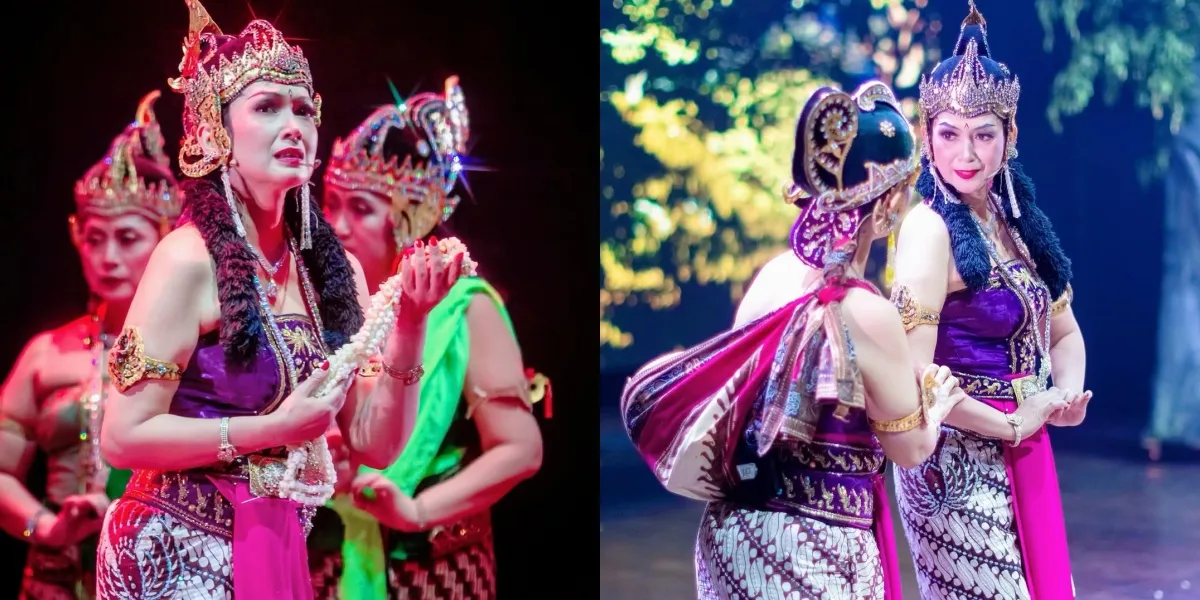 8 Portraits of Ira Wibowo Participating in the Gatotkaca Puppet Show, Stunning Performance