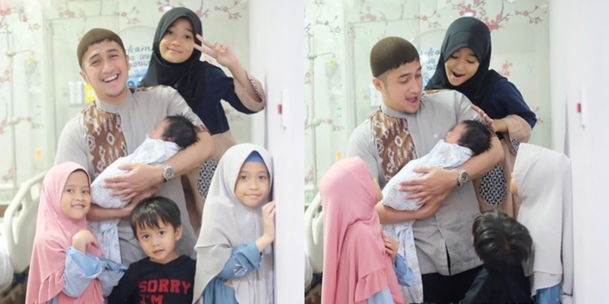 Portrait of Irfan Hakim with His 5 Children, a Loving Father