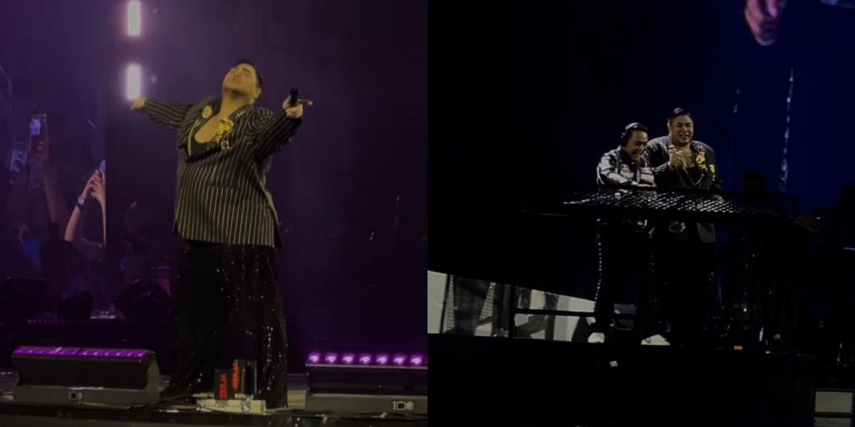 Portrait of Ivan Gunawan Surprises at Rossa's Concert, Appears Full of Spirit Despite Not Feeling Well