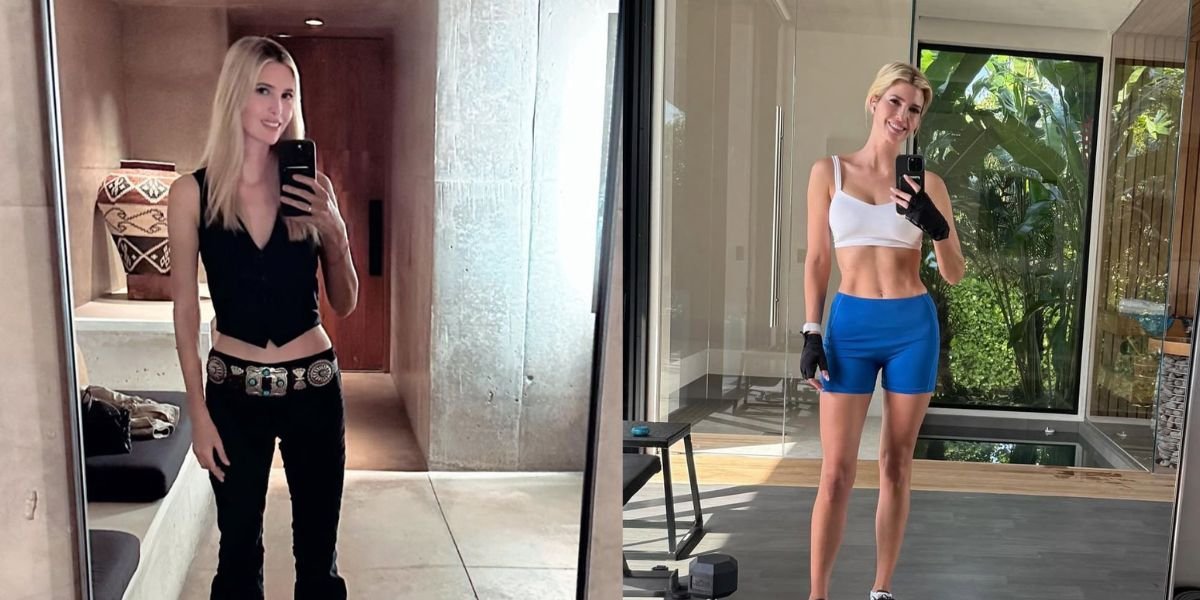 Portrait of Ivanka Trump Regularly Exercising, Has an Ideal Body Shape