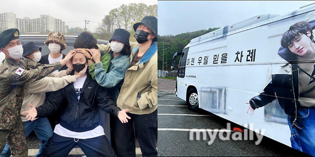 J-Hope BTS's Departure for Mandatory Military Service, Accompanied by Overcast Weather - Jin Joins Other Members to Send Him Off