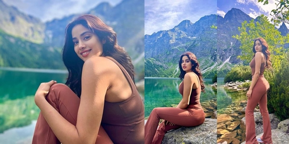 Portrait of Janhvi Kapoor, Sridevi's Daughter, Vacationing at the Lake, Her Beauty Receives Praise for Resembling Her Mother