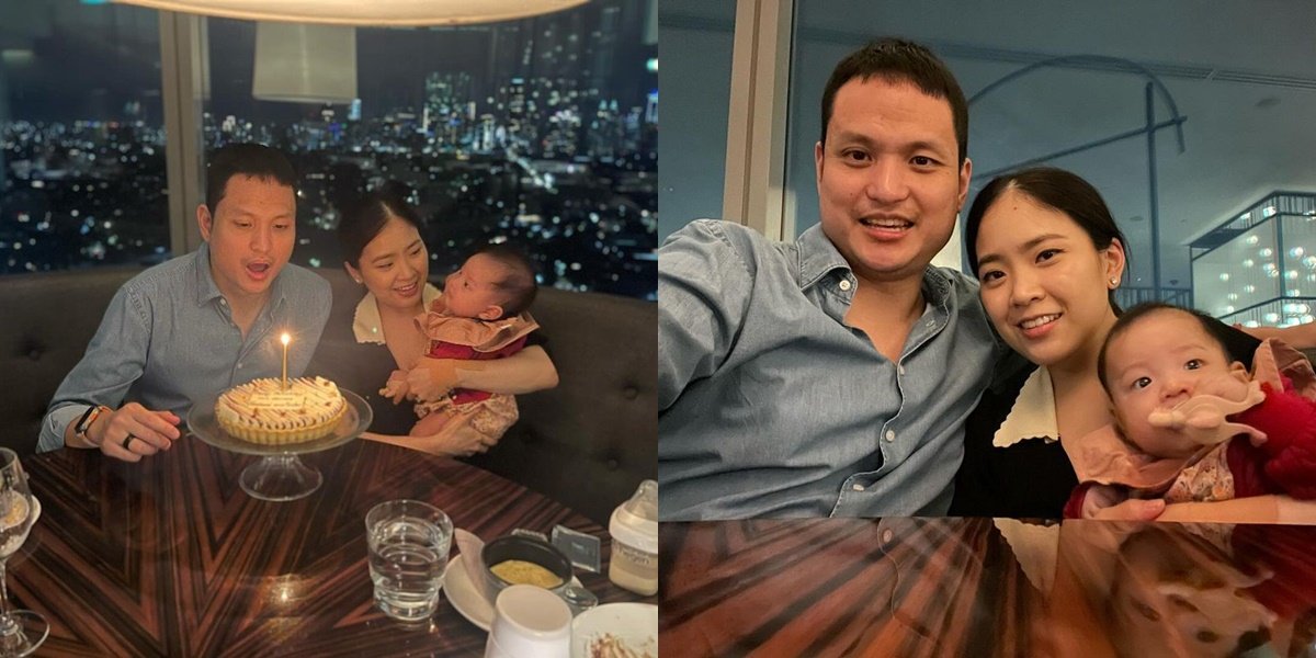 Portrait of Jessica Tanoe Celebrating Husband's Birthday at Her Father's Own Hotel Simply, Receives Greetings from Waiter