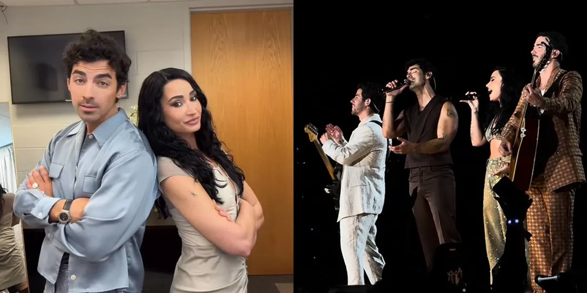 Portrait of Jonas Brothers & Demi Lovato Brings Nostalgia for CAMP ROCK on 20th Anniversary Tour, Reunion of Exes