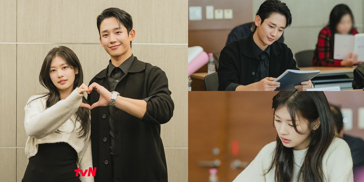 Portrait of Jung So Min & Jung Hae In in the Script Reading of 'LOVE NEXT DOOR', The Next Jung Jung Couple