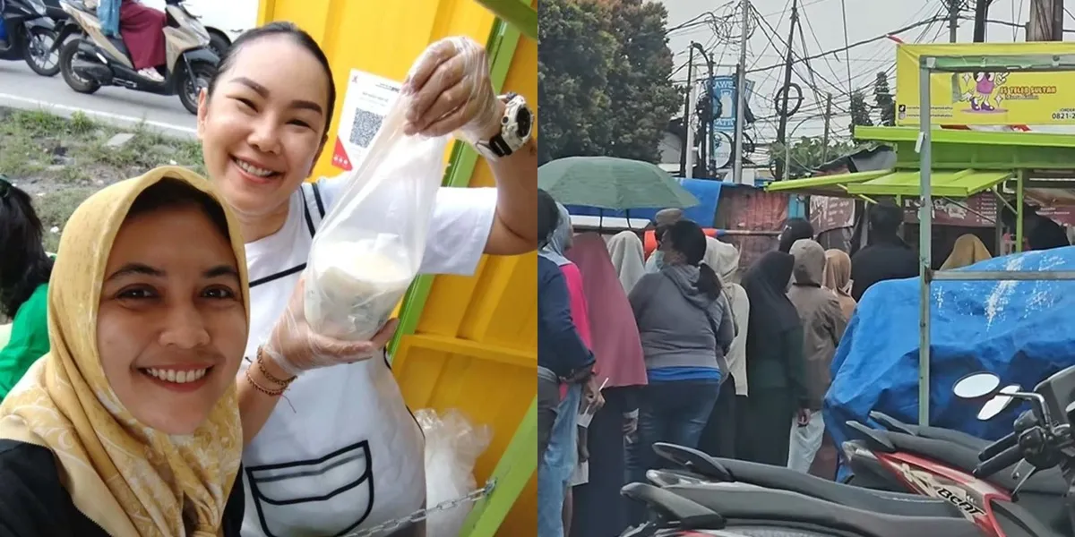 Portrait of Kalina Ocktaranny Selling Es Teler, Funded by Azka Corbuzier Rp 50 Million