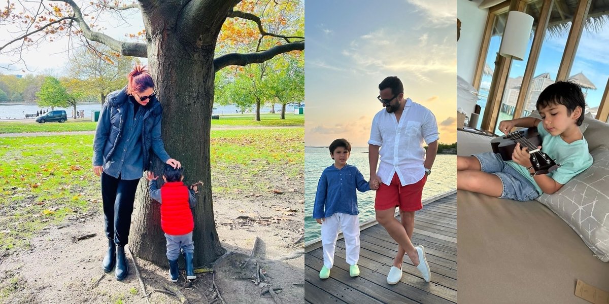 Portrait of Kareena Kapoor and Saif Ali Khan on Separate Vacations, Each Bringing One Child