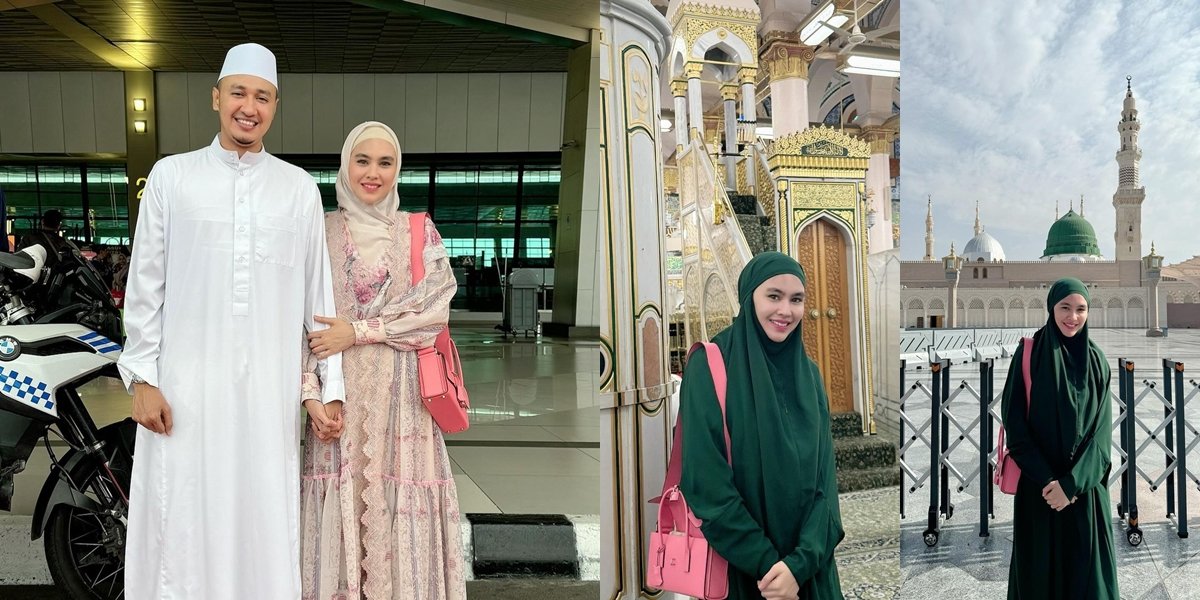 Portrait of Kartika Putri Resuming Hajj Worship, Departing Together with Husband