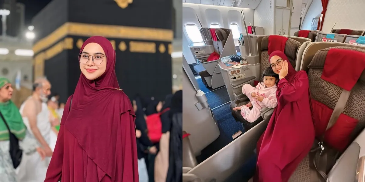 After Celebrating a Grand Birthday, 7 Photos of Ria Ricis Immediately Performing Umrah with Moana
