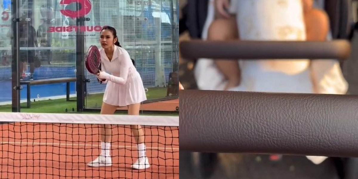 8 Photos of Mahalini's Activities During Leisure Time in the Morning, Taking Baby Selina for a Walk and Playing Padel