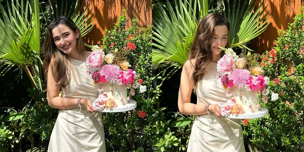 Portrait of Sarah Menzel's Birthday Surprise from Her Fiancé and Family, Gazed Upon by Azriel Hermansyah with Love