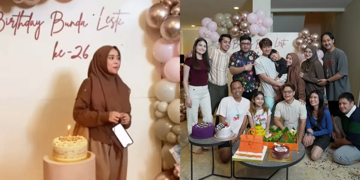 Portrait of Lesti Kejora's Birthday Surprise, Full of Warmth with Close Friends
