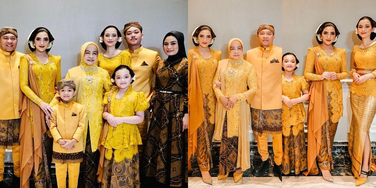 Portrait of Anang's Family at Ameena's Tedak Siten, Ashanty and Sarah Menzel Look Beautiful