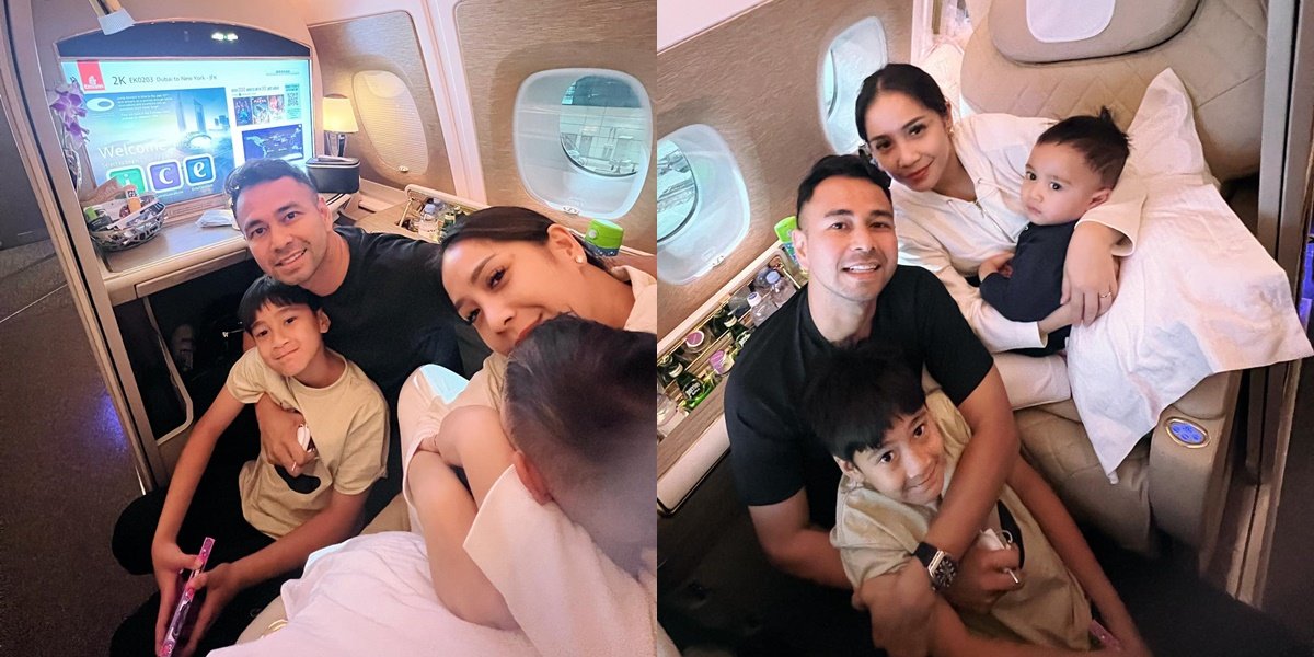 Portrait of Raffi Ahmad's Family on the Plane to New York, Netizens Curious about Rafathar's School