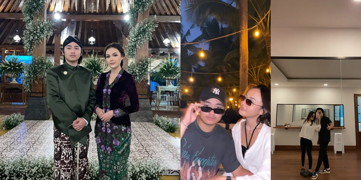 Portrait of Aksa Uyun, Soimah's Child, with His Beautiful Girlfriend