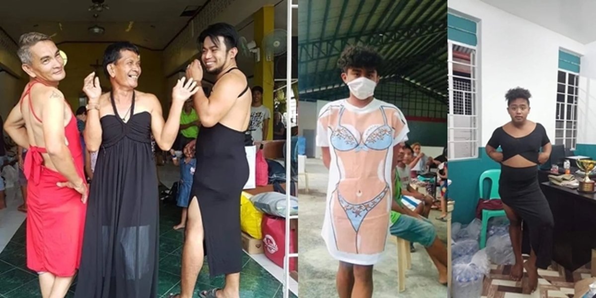 Hilarious Portraits of Refugees from the Eruption of Mount Taal in the Philippines with Unique Donation Clothes, From Mermaid Costumes to Super Tight Dresses