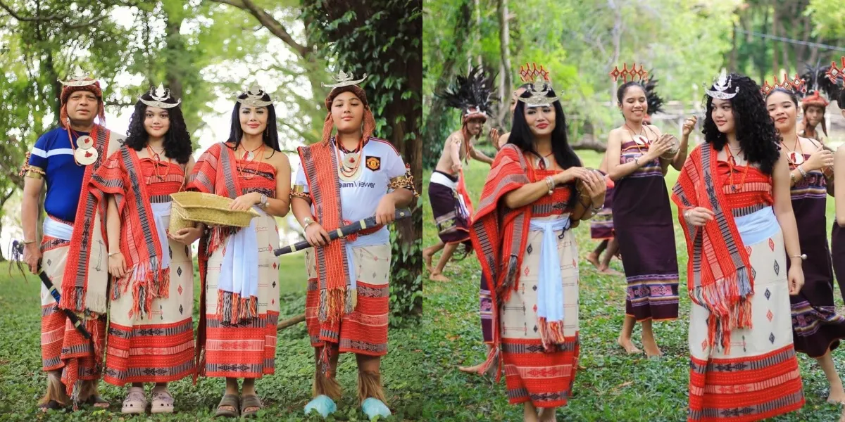 Portrait of Kris Dayanti's Family Vacation to Timor Leste, Amora Looks Very Beautiful in Traditional Dress