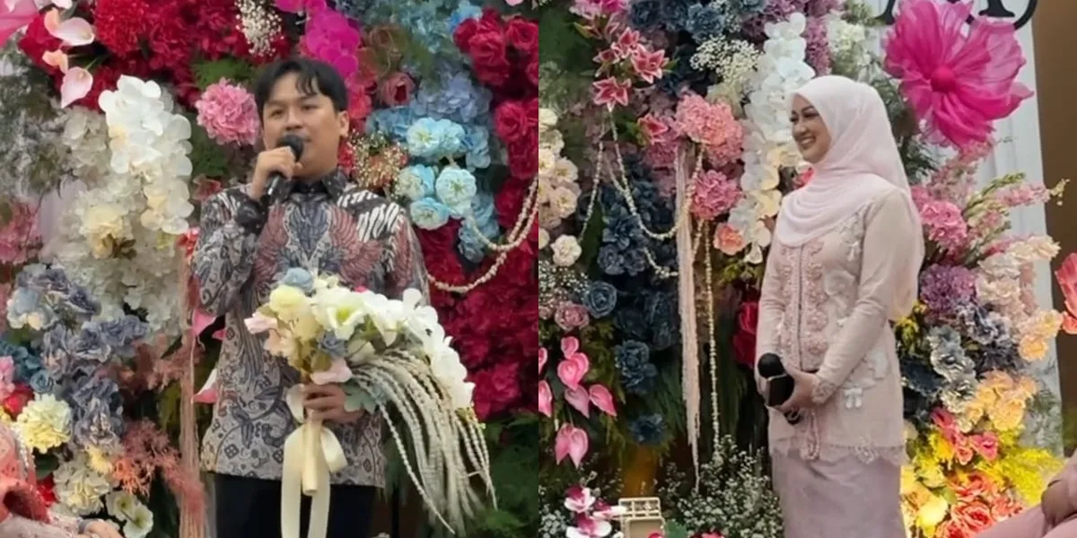 Portrait of Comedian ATE's Proposal with Funny Jokes, His Future Wife Gives a Touching Speech That Makes Everyone Cry