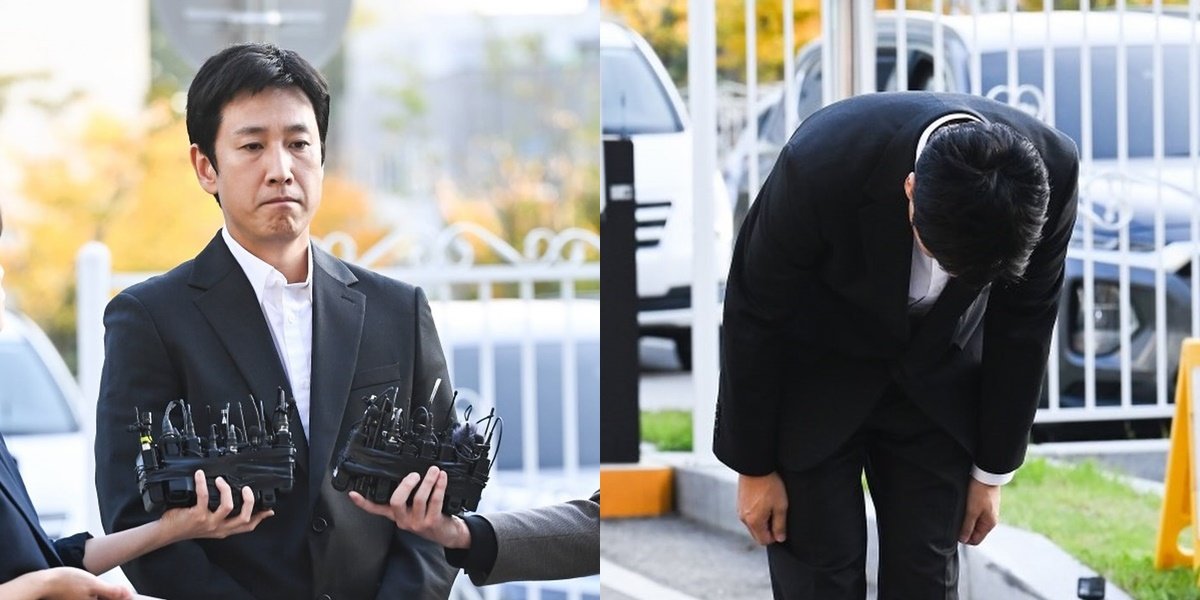 Portrait of Lee Sun Kyun Apologizes at the Police Station, First Appearance After Drug Scandal