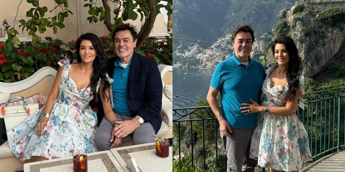 Farah Quinn's Holiday Portrait in Italy with Her Husband, Romantic like a Honeymoon