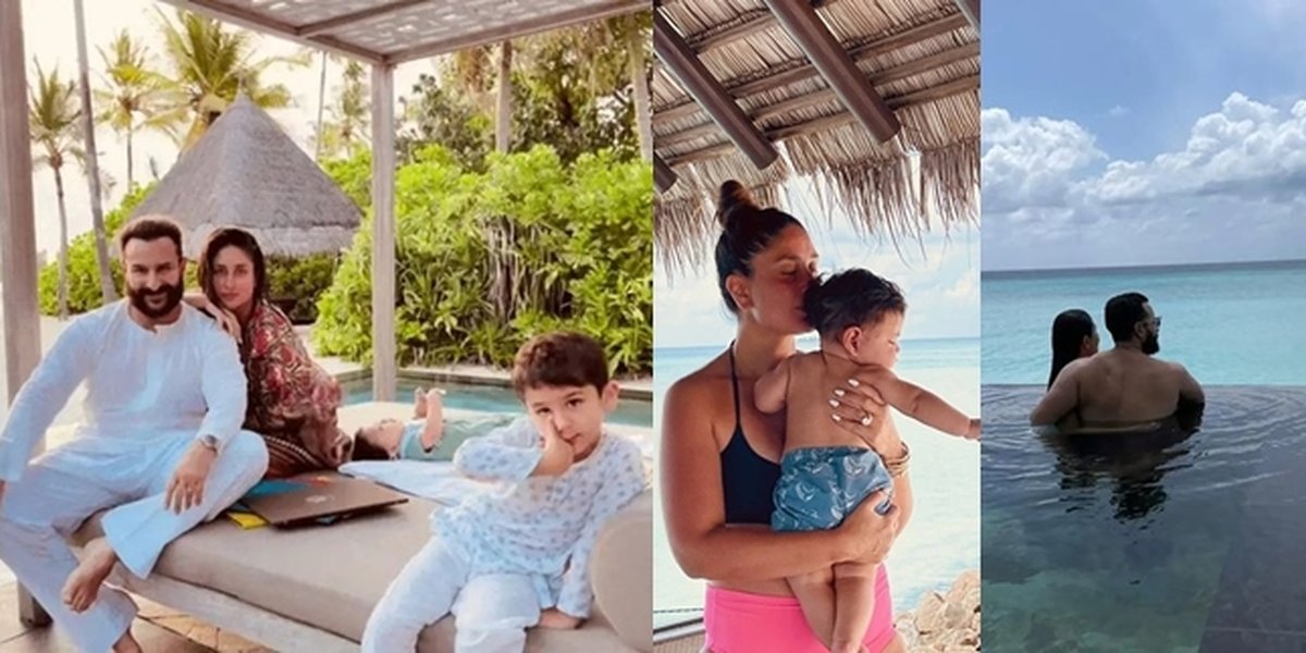 Portrait of Kareena Kapoor and Saif's Vacation to Maldives, Fun with Two Children