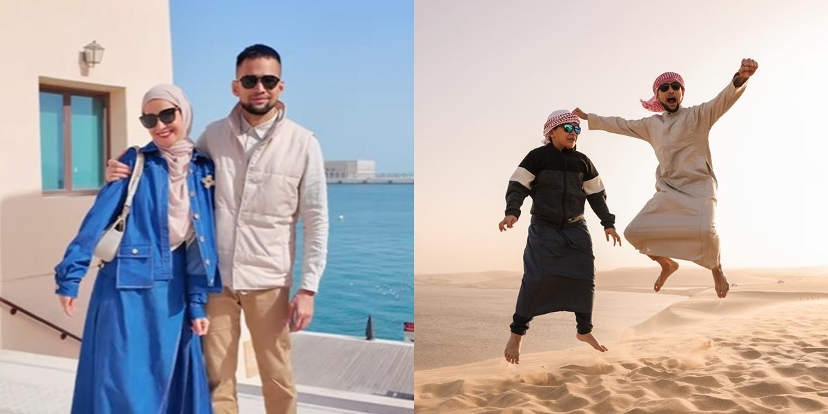 Portrait of Shireen Sungkar's Family Vacation in Qatar, Still Laughing at Teuku Wisnu and Their Hilarious First Child