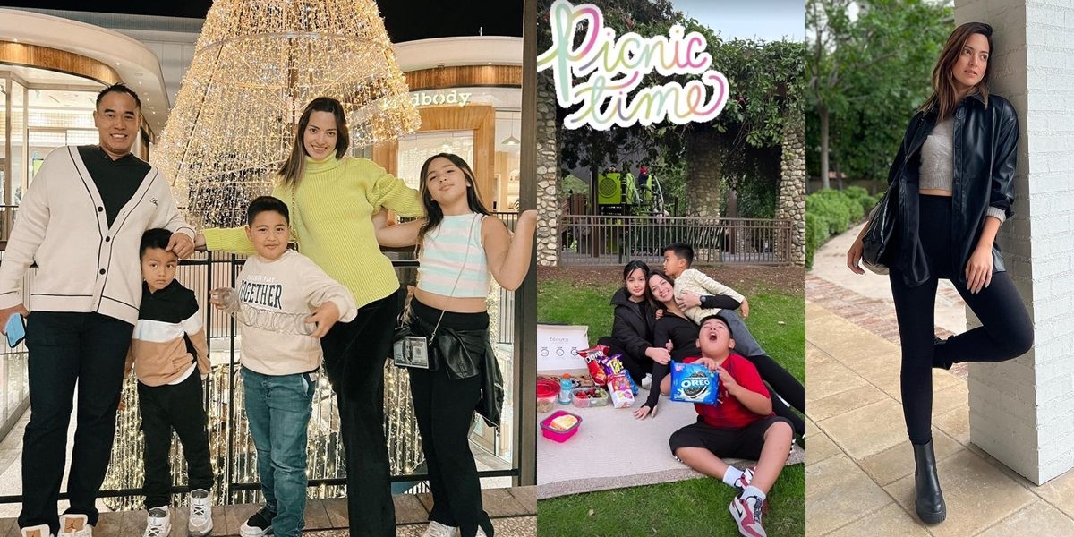 Portrait of Nia Ramadhani and Family Vacation, Visiting a House in LA