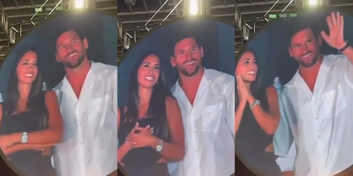 7 Photos of Lionel Messi 'Caught' Watching Coldplay Concert with His Wife, Felt a Bit Shy