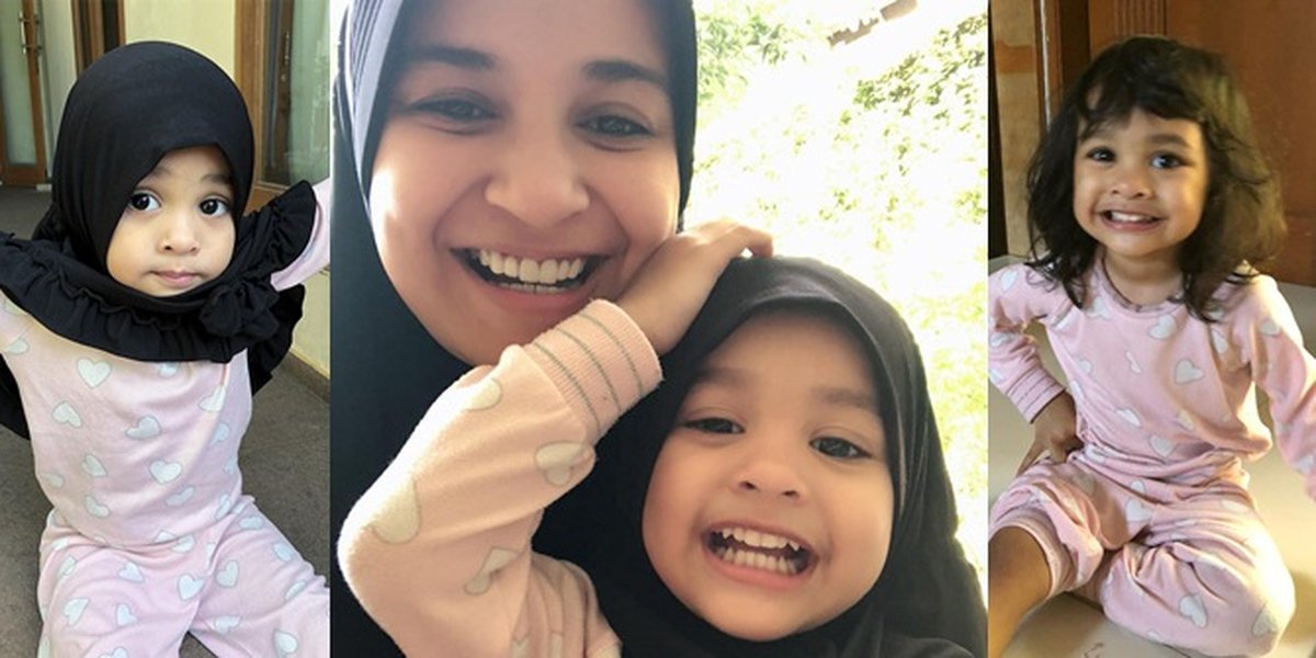 Portrait of the Funny Hawwa, Shireen Sungkar's Daughter, Learning to Wear a Hijab