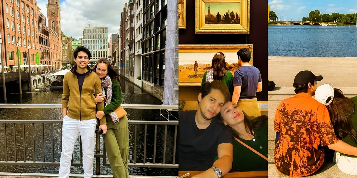 Portrait of Luna Maya and Maxime Bouttier Continue to Germany After Attending a Wedding in Italy, Sticking Together