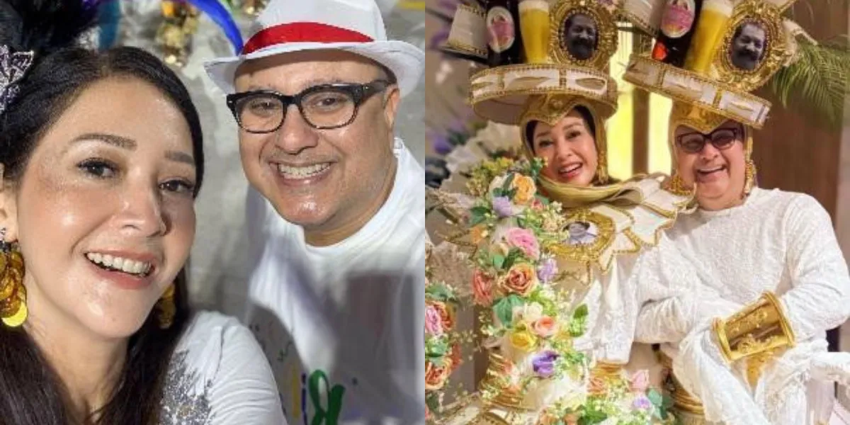 Portrait of Maia Estianty and Irwan Mussry Dressed Up for the Rio de Janeiro Carnival, Regretful but Fun