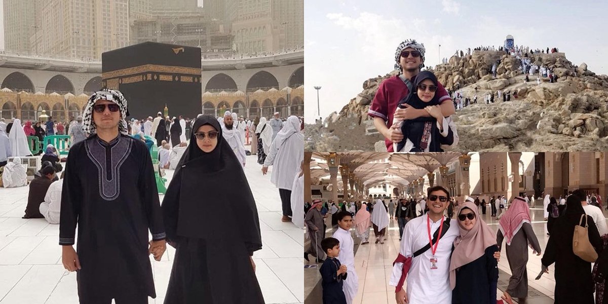 Sweet Portrait of Rifky Balweel & Biby Alraen While Performing Umrah