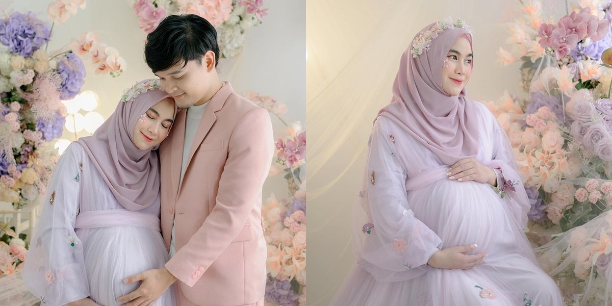 Maternity Shoot Portraits of Anisa Rahma, former Cherrybelle member, Before Giving Birth to Twins, 4 Years of Patient Waiting - Previously Diagnosed with Difficulty in Having Children