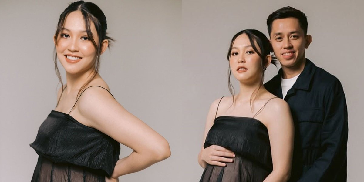 Portrait of Maternity Shoot of Former Badminton Player Ribka Sugiarto, Wife of Rian Ardianto, Very Beautiful Like a Real Model