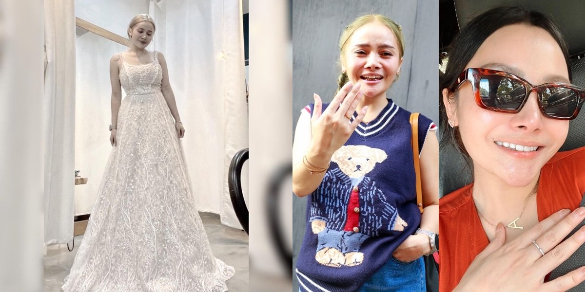 Portrait of Mawar AFI Allegedly Trying on Wedding Dress, Ex-Husband's Bankruptcy Request Revealed