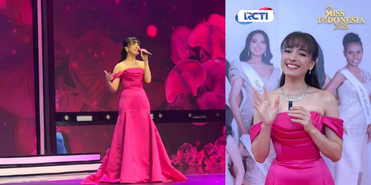 Portrait of Mawar Eva de Jongh Shining at the Grand Night of Miss Indonesia 2025