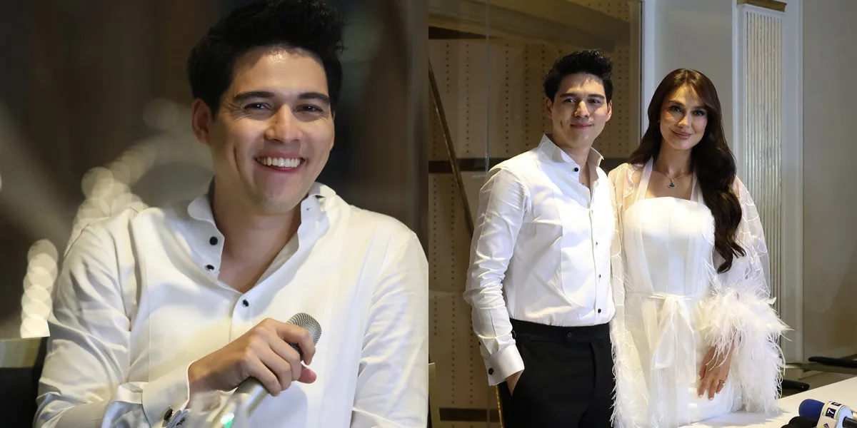 Portrait of Maxime Bouttier with a Hoarse Voice at the Wedding Reception with Luna Maya, So Happy