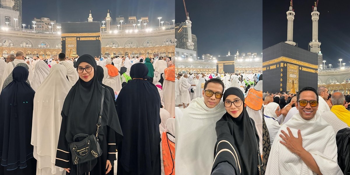 Portrait of Mayang Lucyana Performing Umrah with Deddy Sudrajat, Beautiful in Hijab - Happy to Receive Answers from Allah