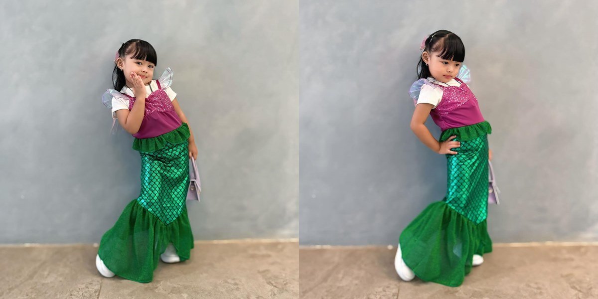 Adorable Portrait of Ameena, Atta & Aurel's Child, Cosplaying as a Mermaid in Pondok Indah, So Photogenic