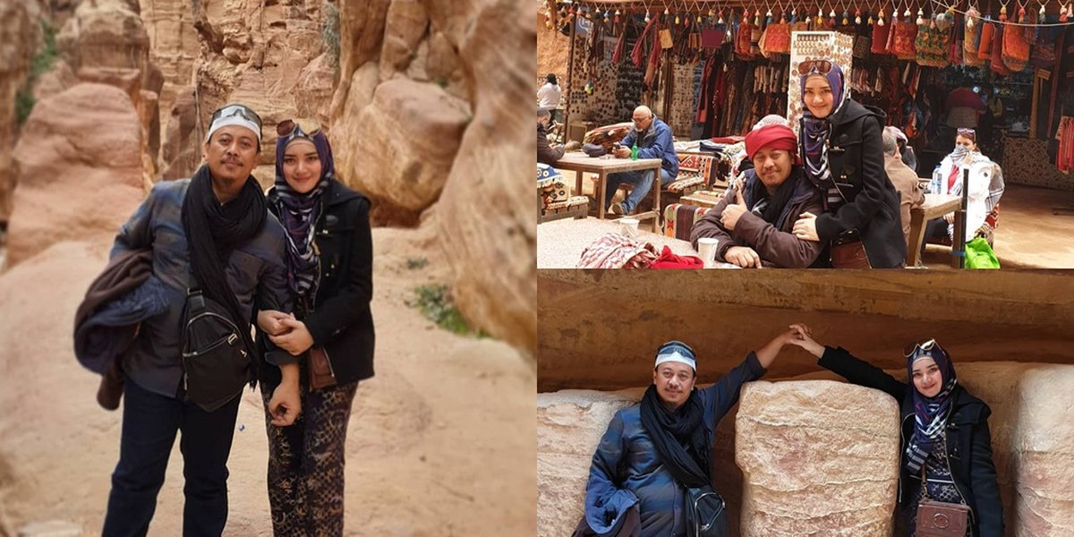 Intimate Moments of Opick and Bebi Silvana During Vacation in Jordan