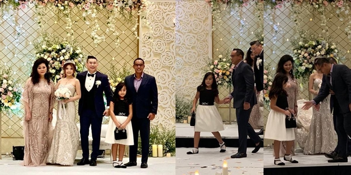 Portrait of Mikhayla Bakrie Accompanying Ardi Bakrie's Wedding Invitation, Without Nia Ramadhani - Carrying a Luxury Dior Bag Worth Tens of Millions