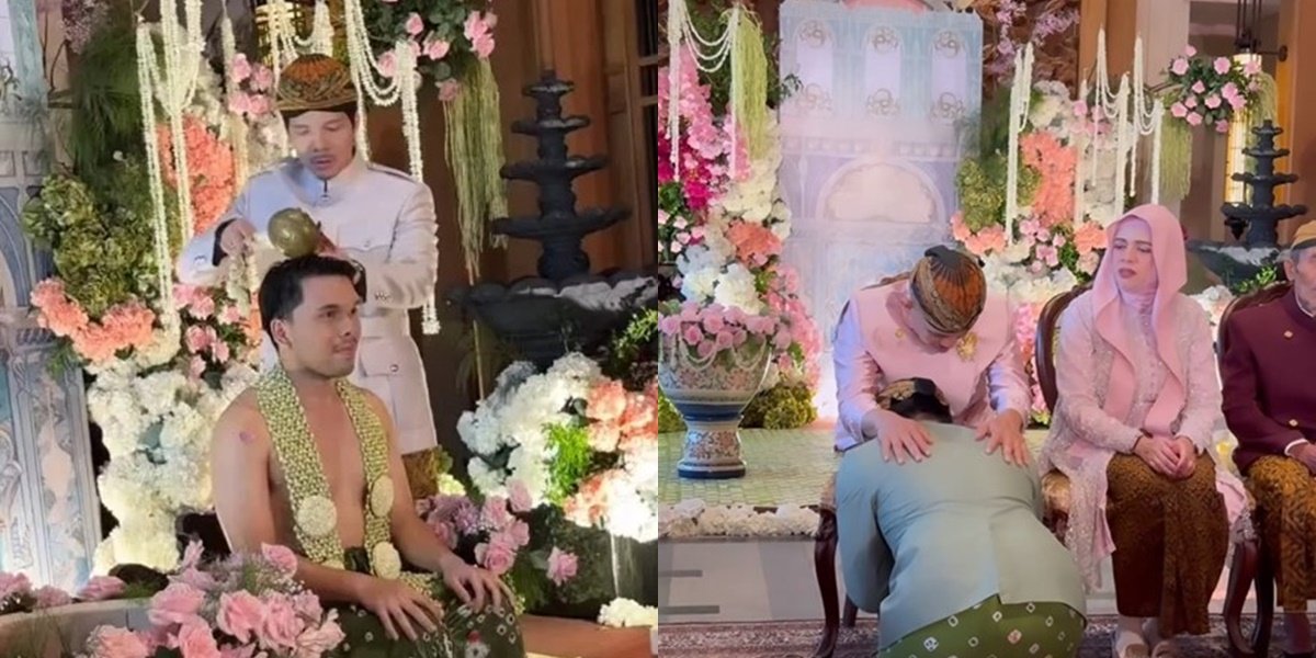 Portrait of Emotional and Funny Moments in Thariq Halilintar's Siraman Ceremony Before Getting Married, MC Mispronounces Atta - Baby Azura's Name Becomes the Highlight