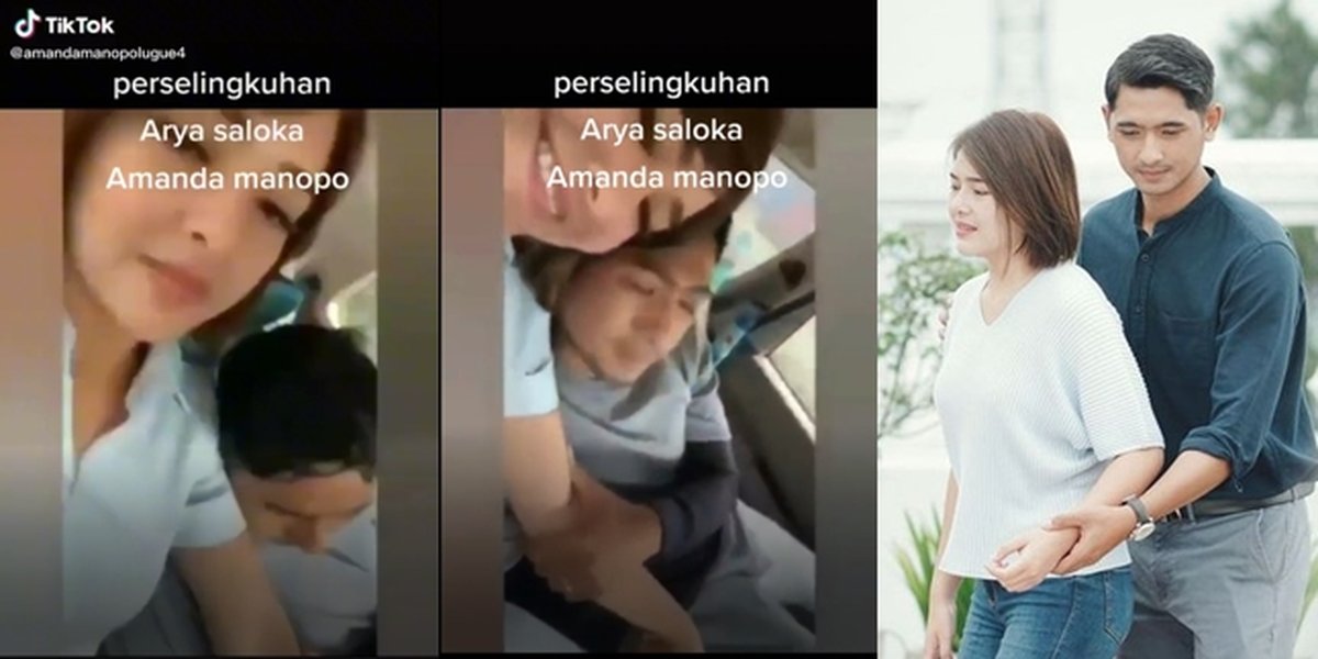 Portrait of Hand Holding and Kissing Moments, Video Titled 'Arya Saloka and Amanda Manopo's Affair' Shocks Netizens