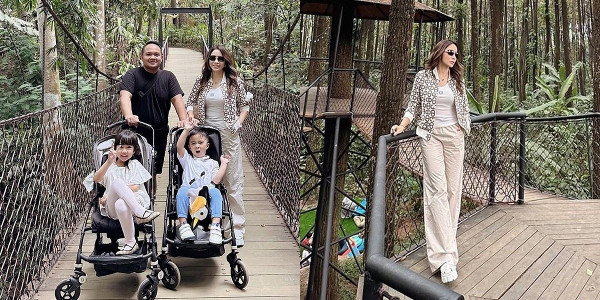 Portrait of Momo Geisha's Holiday at Safari Park with Family, Also Bringing Her Mother Who is in a Wheelchair