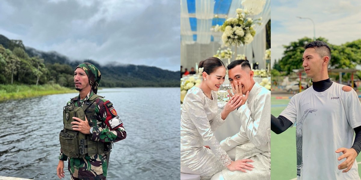 Portrait of Muhammad Fardhana, Ayu Ting Ting's Fiancé, While on Duty in Papua, Face Highlighted - Never Takes Off the Engagement Ring