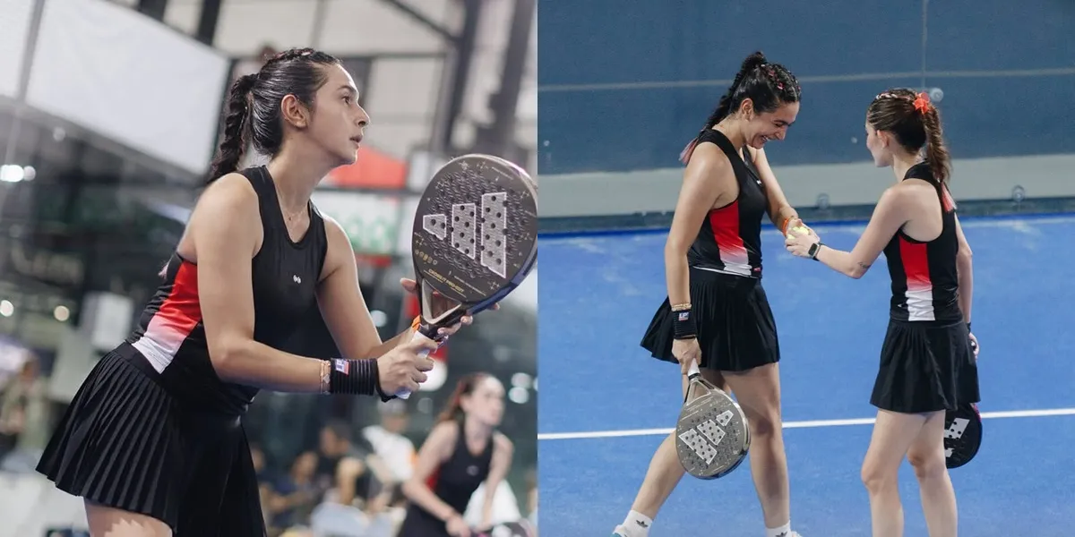 Portrait of Nabila Syakieb Beautiful Without Makeup While Playing Padel with Friends for 17 Years
