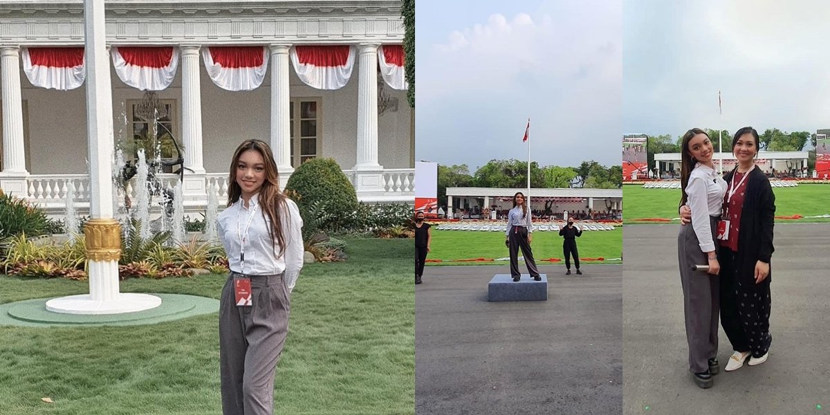 Portrait of Naura Ayu, Nola Be3's Child, Selected to Perform at the Independence Ceremony at the State Palace, Shocked to be Recognized and Invited to Chat with President Jokowi