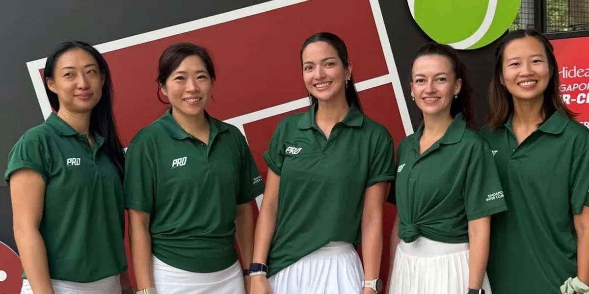 Portrait of Nia Ramadhani Participating in Her First Padel Tournament in Singapore