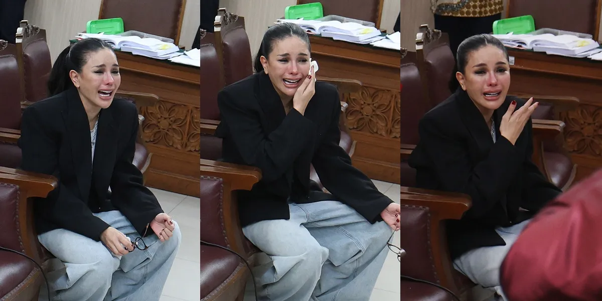 Portrait of Nikita Mirzani Crying Hysterically Because the Trial Was Not Continued, Claims Her Body is Still Strong