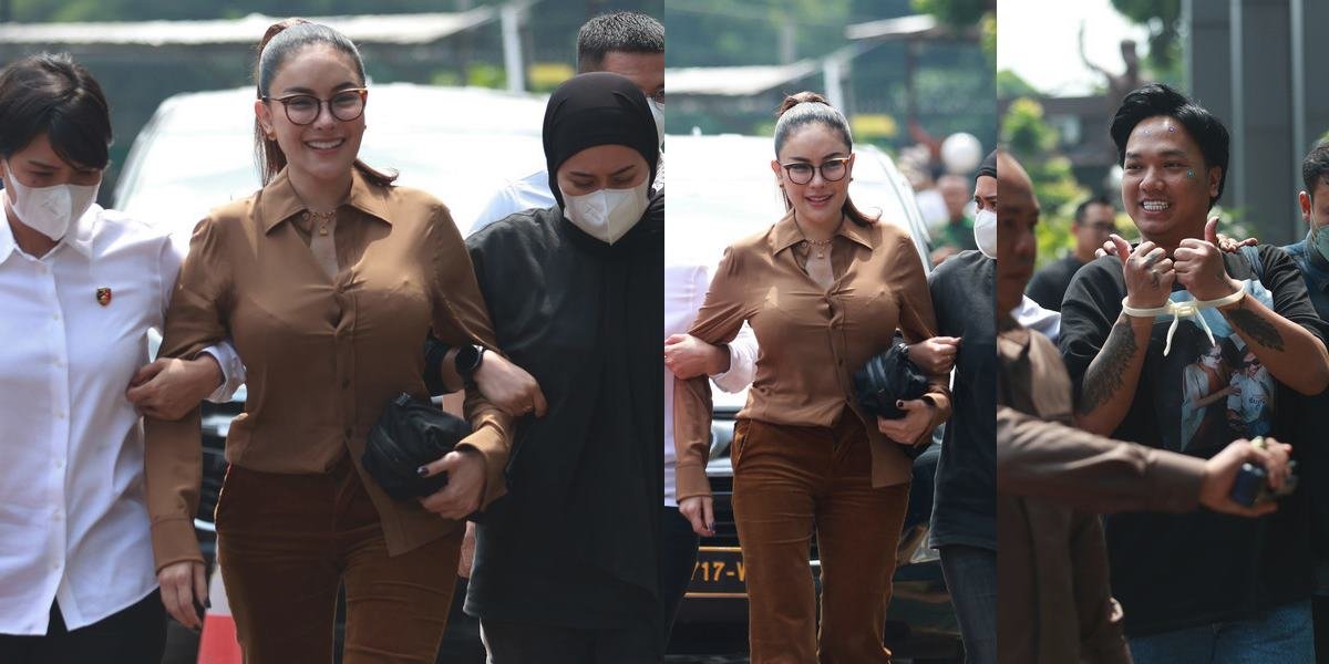 Portrait of Nikita Mirzani Looking Beautiful Upon Arriving at the Prosecutor's Office, Managed to Show a Smile
